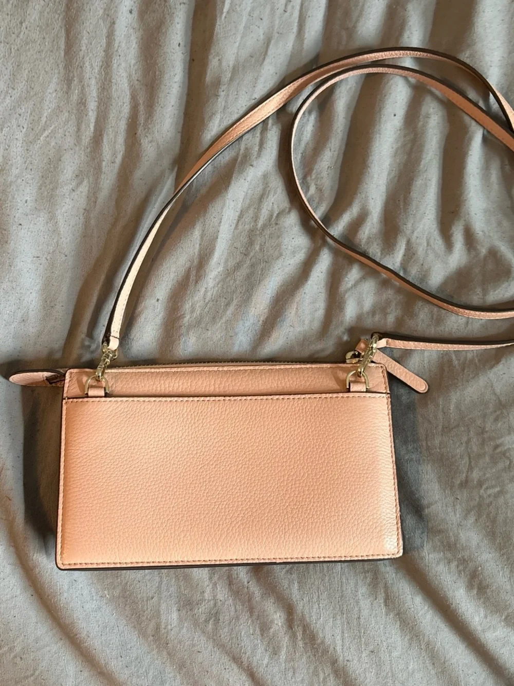 kate spade Blush Pink Pebbled Leather Crossbody Bag